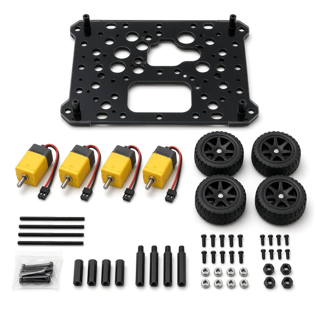4WD Robot Chassis Kit with Motors